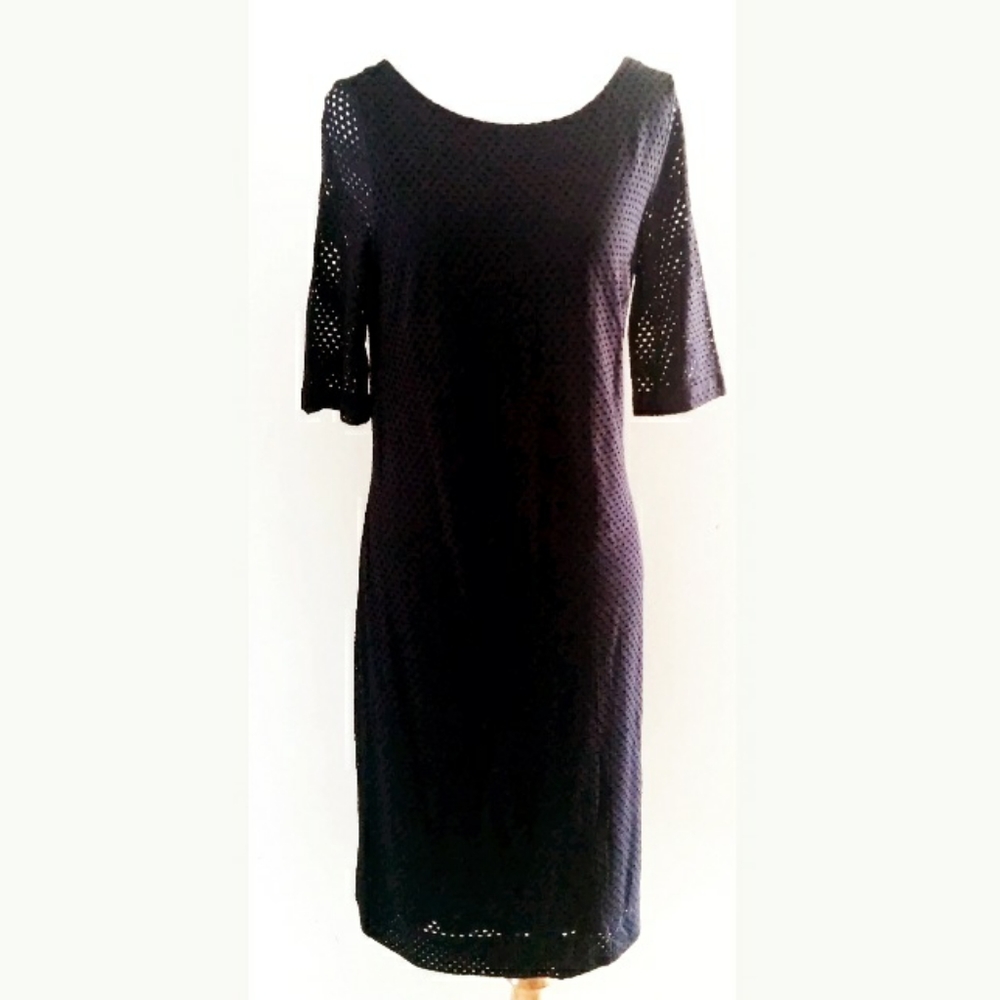 💥NWT💥 BANANA REPUBLIC NETTED BLACK DRESS SZ S 6